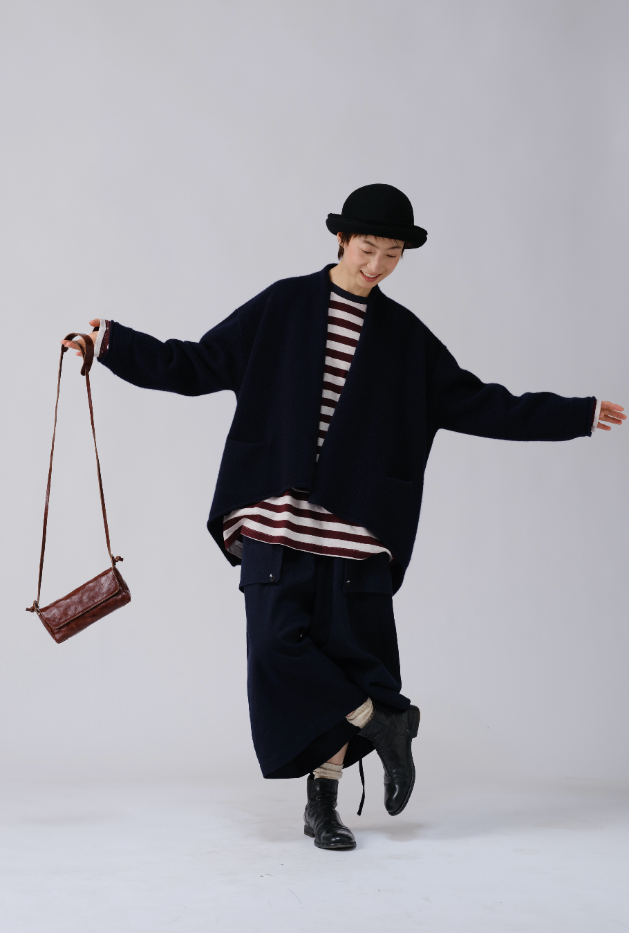 デザインニットカーディガン