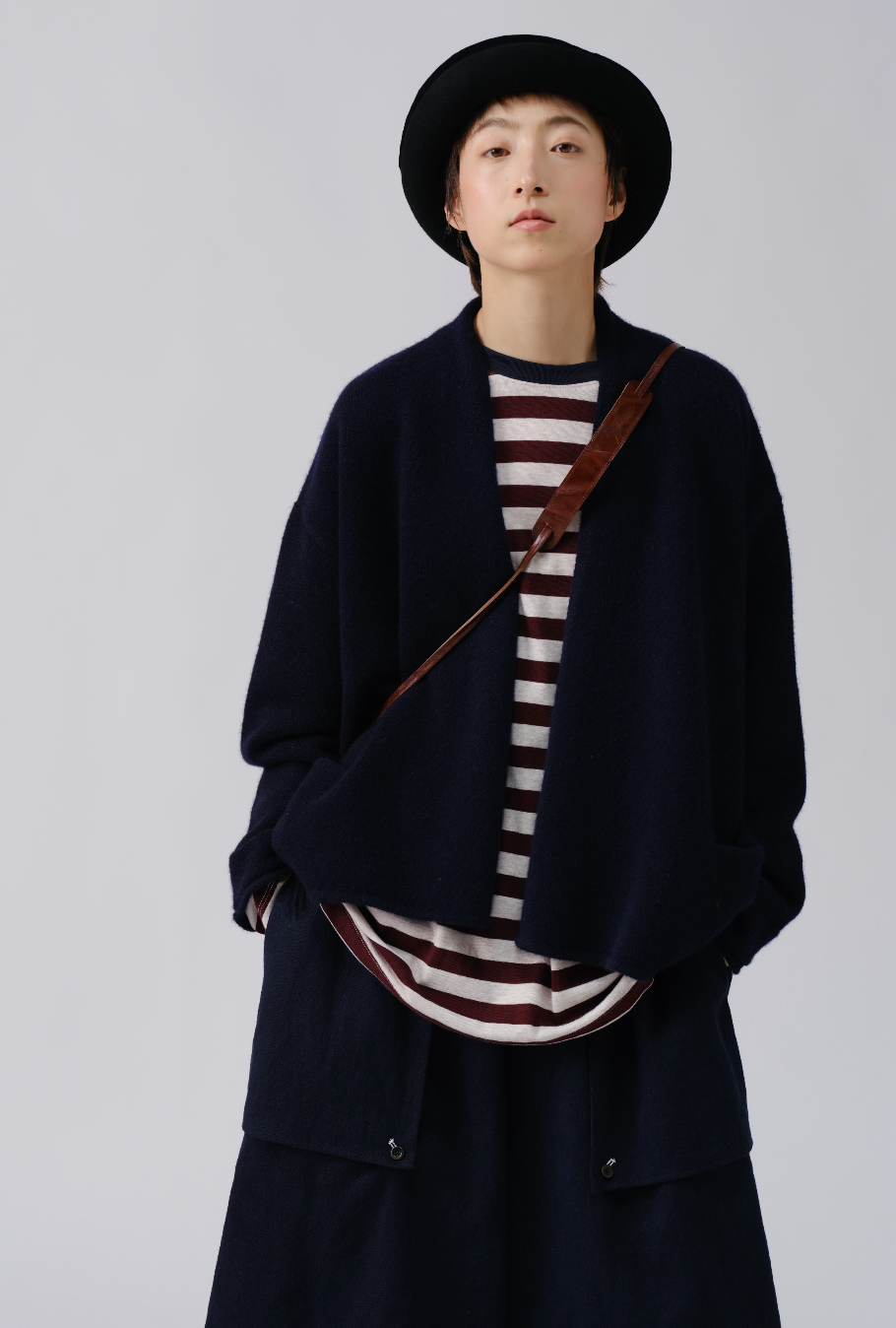 デザインニットカーディガン