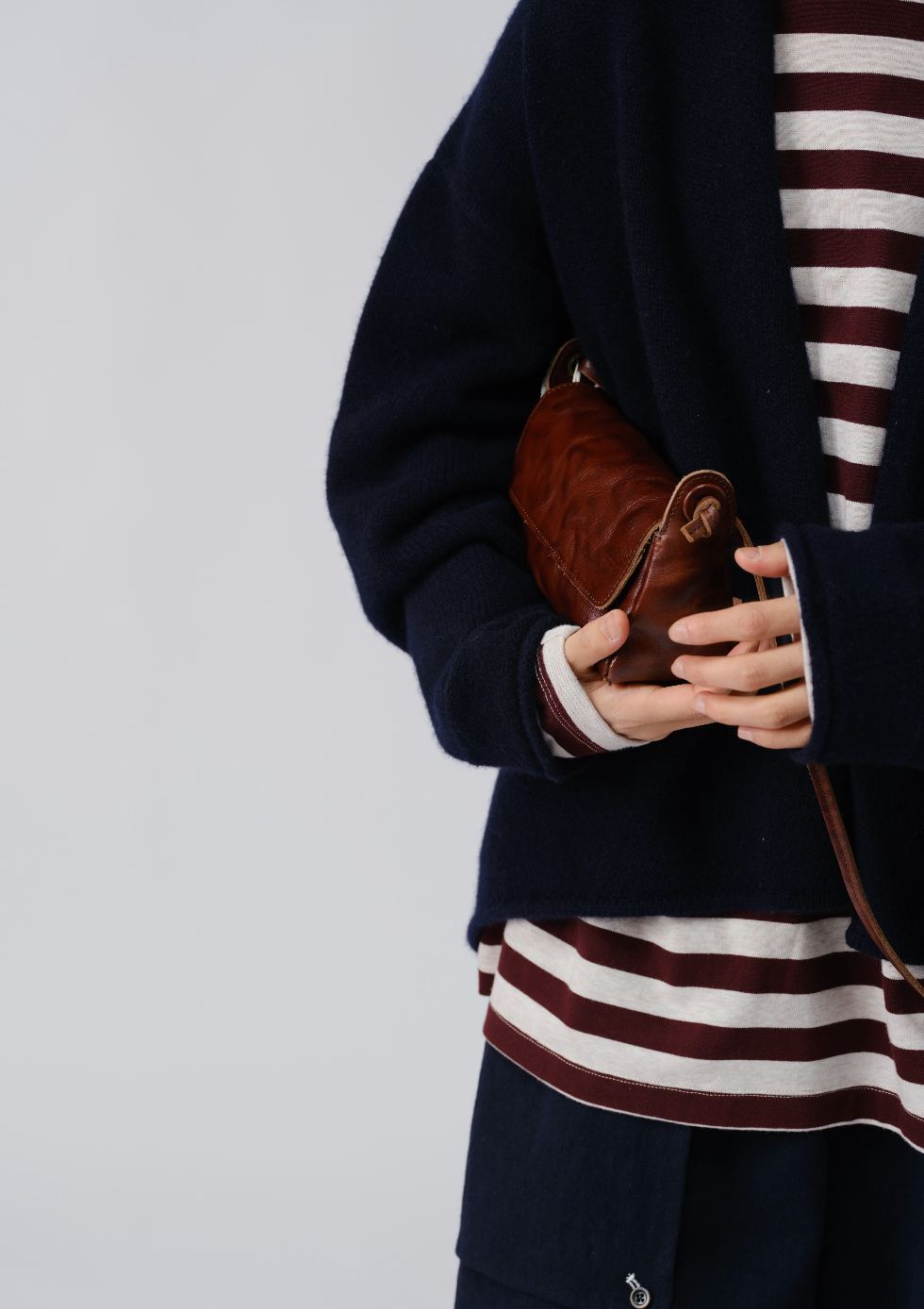 デザインニットカーディガン