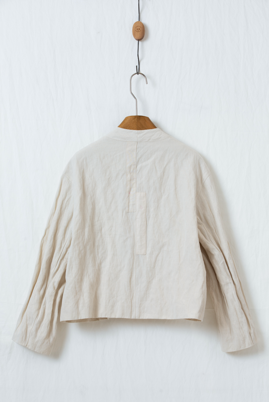 メタリックシワ加工ショートジャケット