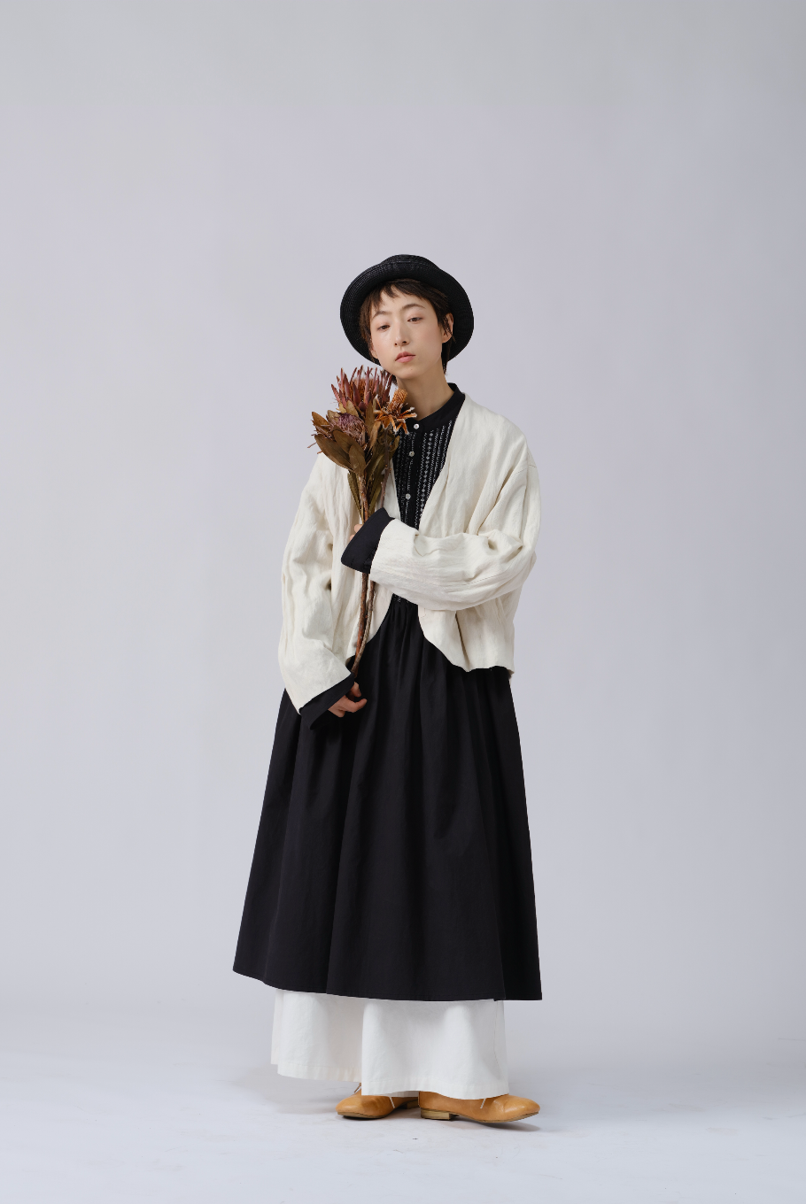 メタリックシワ加工ショートジャケット