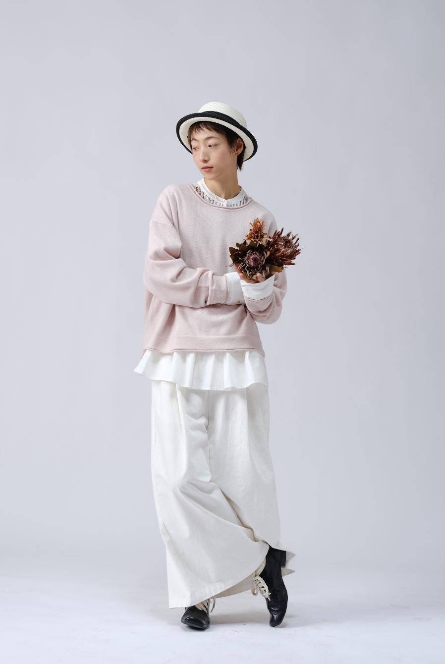 ワイドスカートパンツ