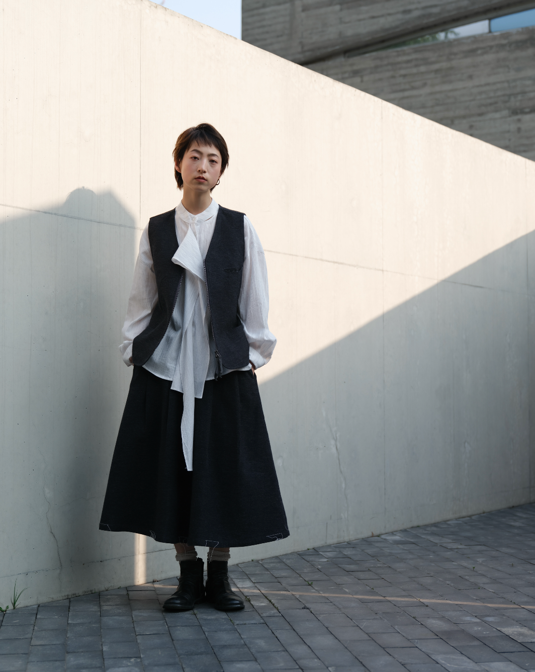 ミニマルアートスカート