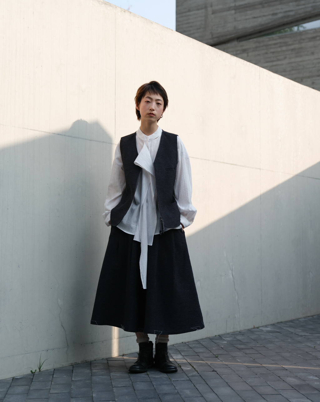 アバンギャルド立体裁断シャツ