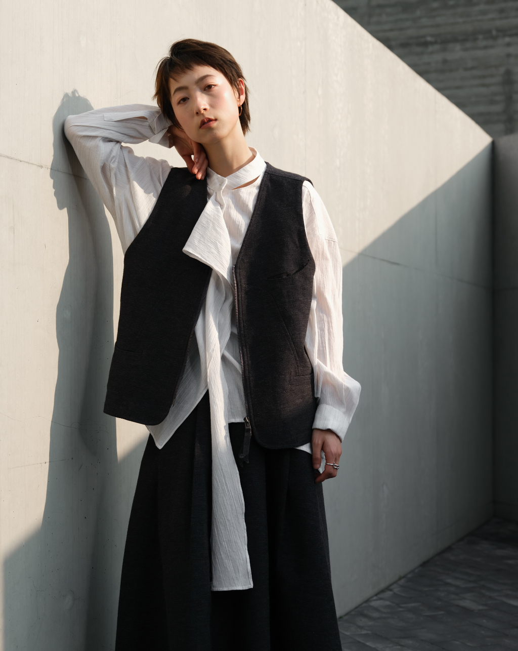 アバンギャルド立体裁断シャツ