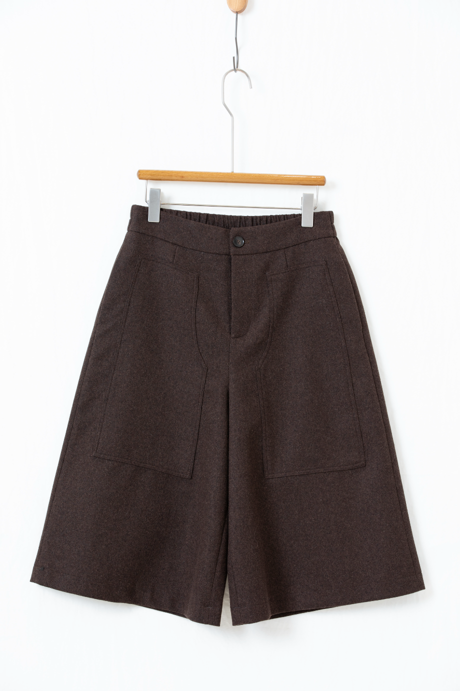 ウールカジュアルクロップドパンツ