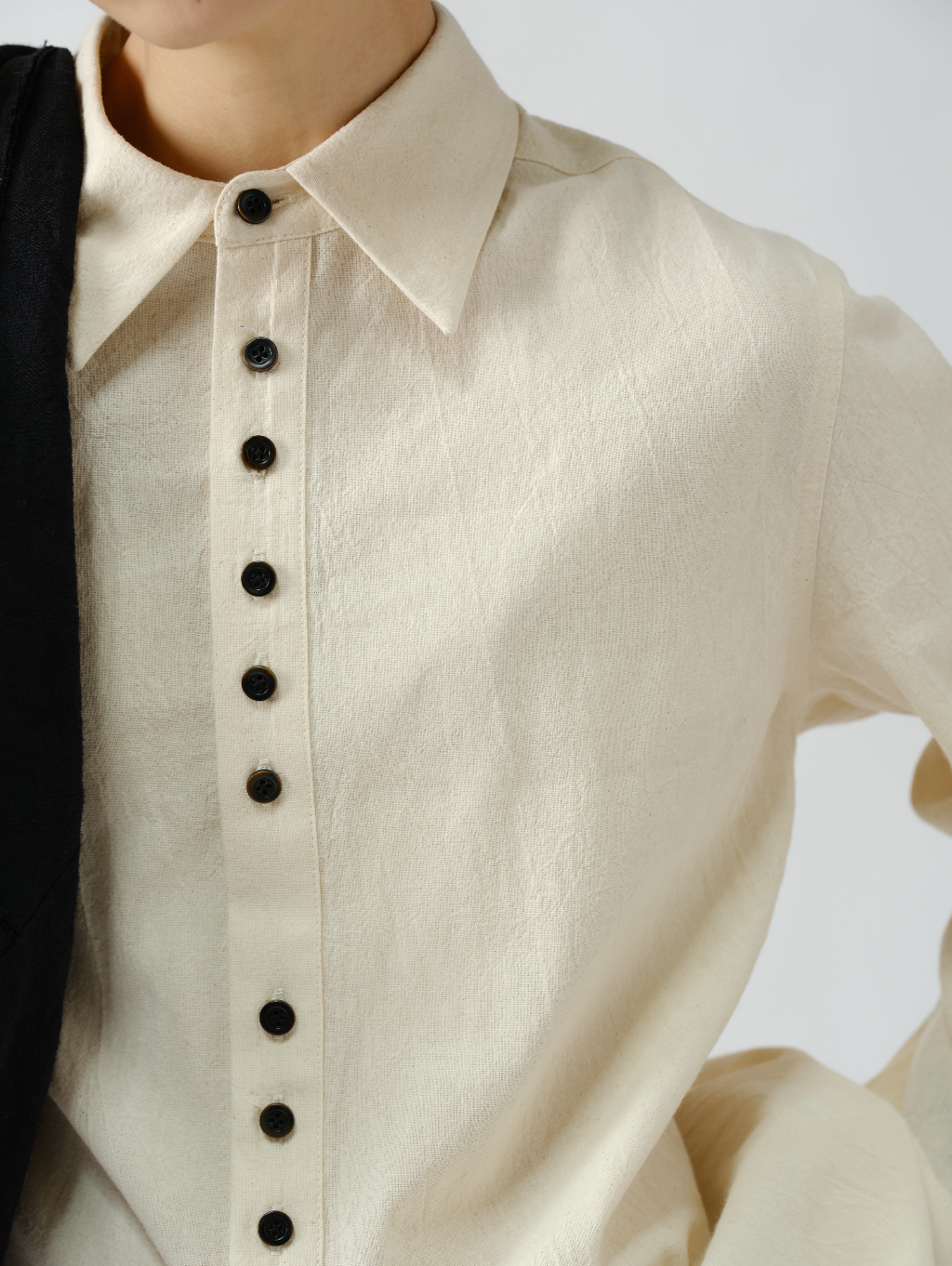 ルーズオープンカラーシャツ