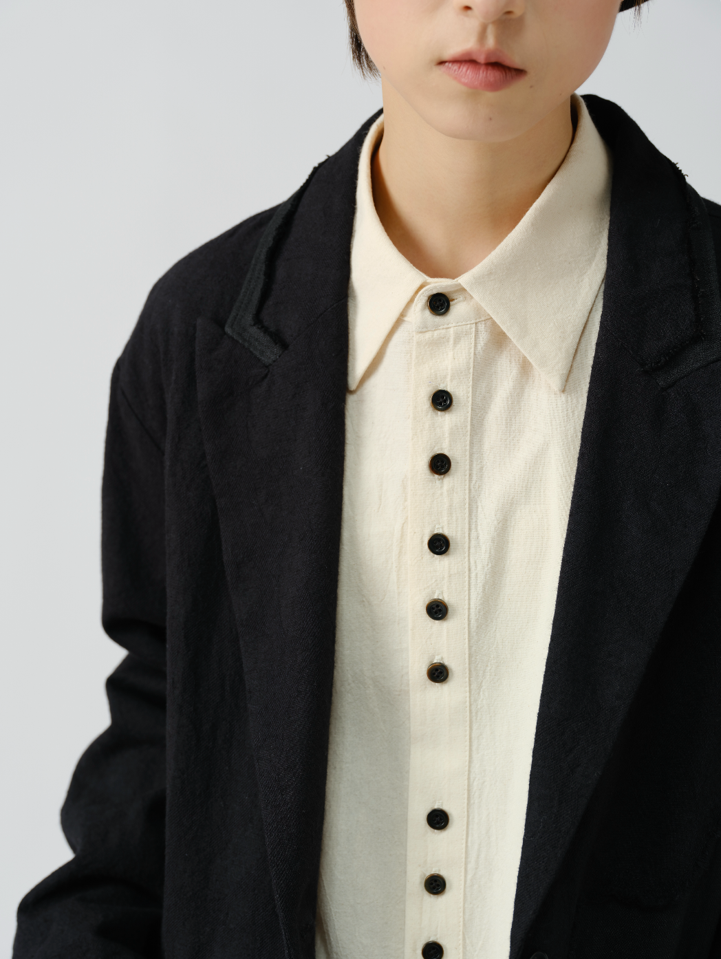 ルーズオープンカラーシャツ