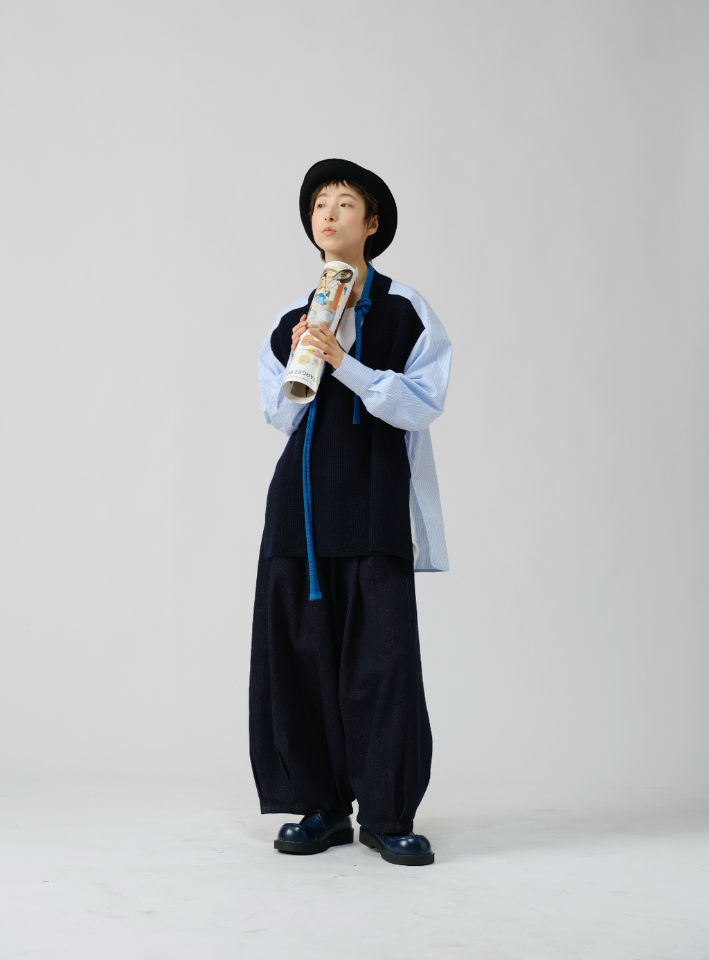 日系バルーンデニムパンツ