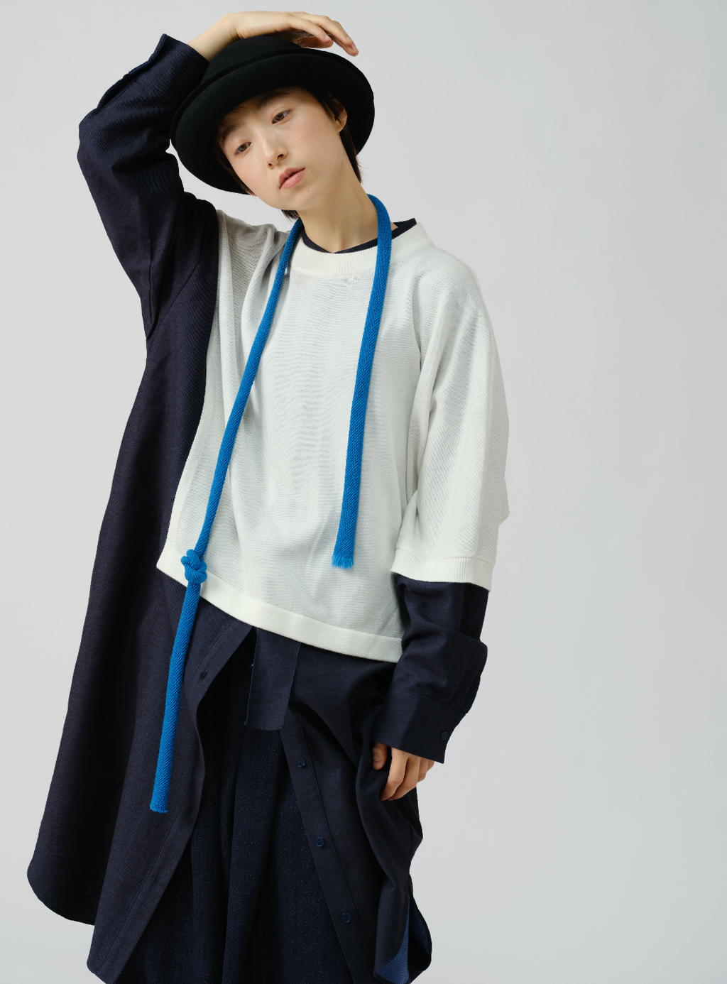 前衛デザインニットベスト