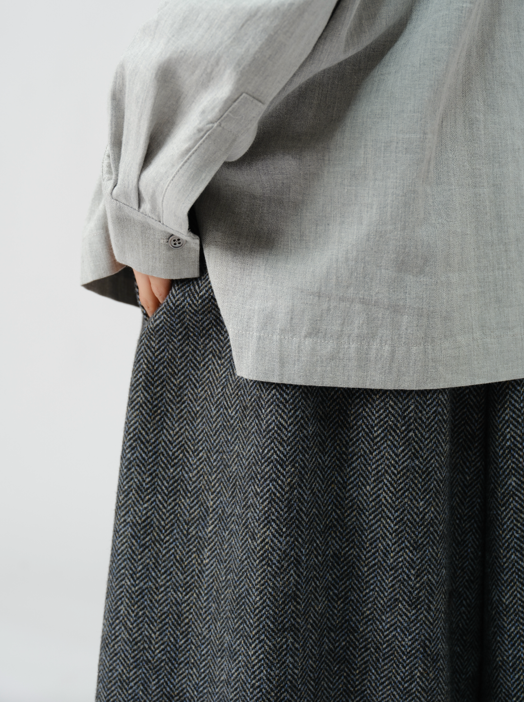 刺繍ハンドメイドスパンコールシャツ
