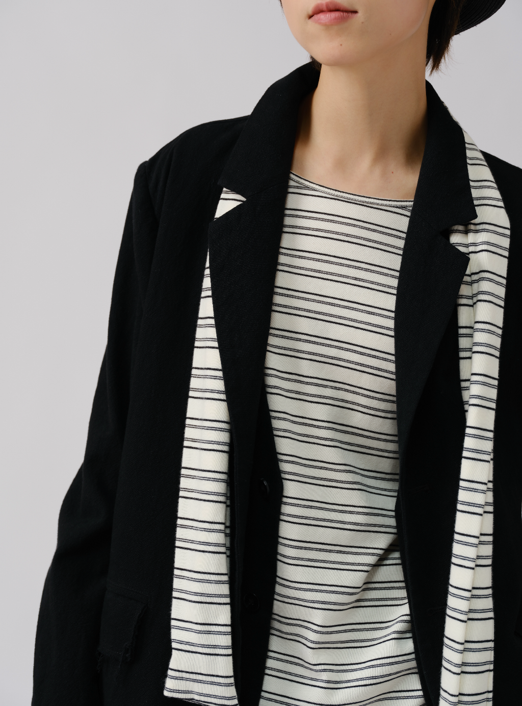 レイヤード風ジャケット