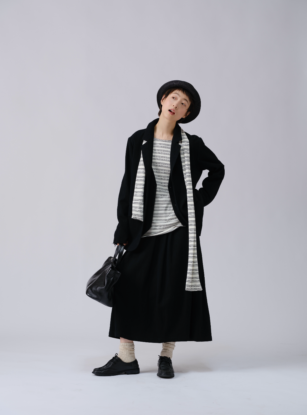 エッグシルエットスカート