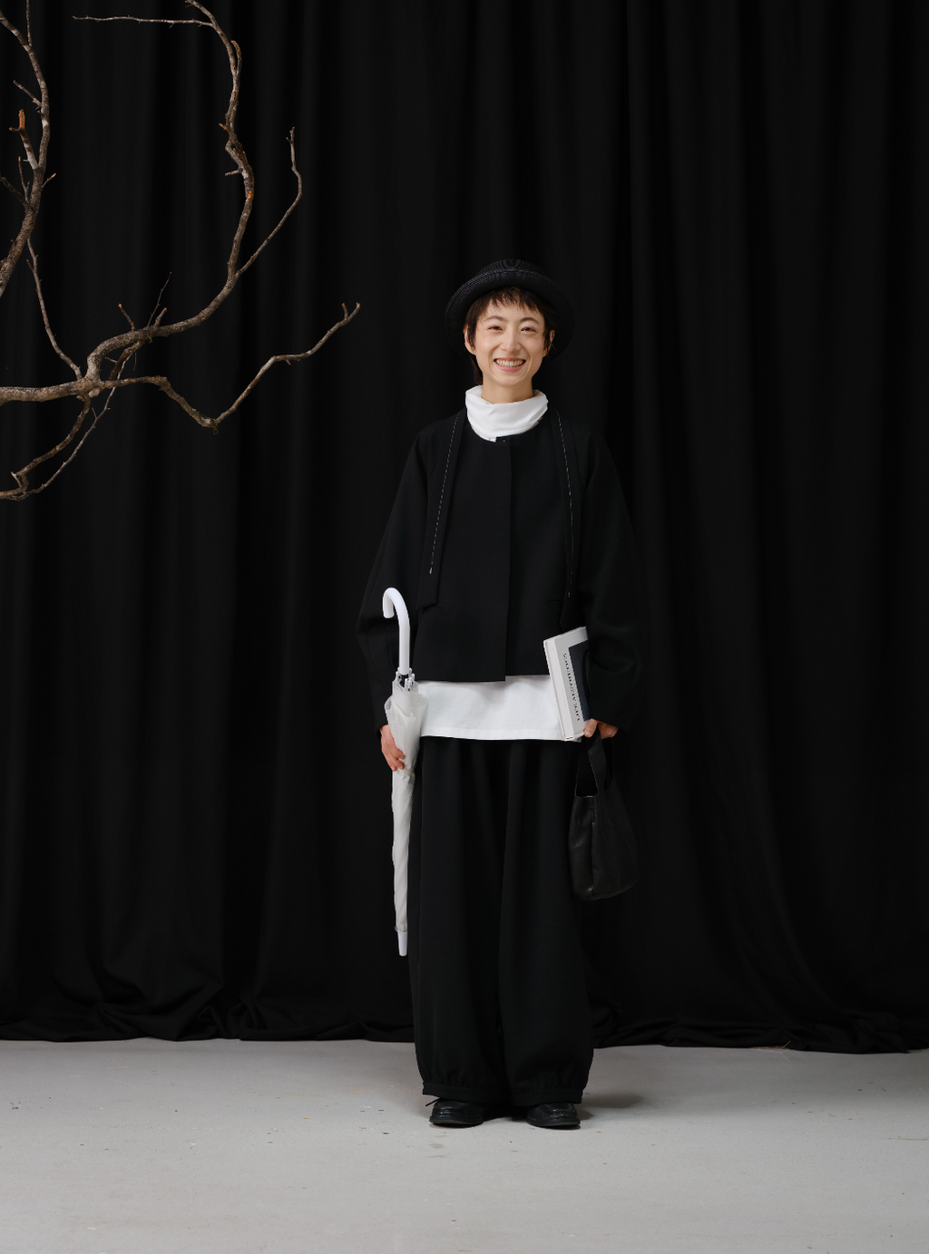 ランダムスラブワイドパンツ