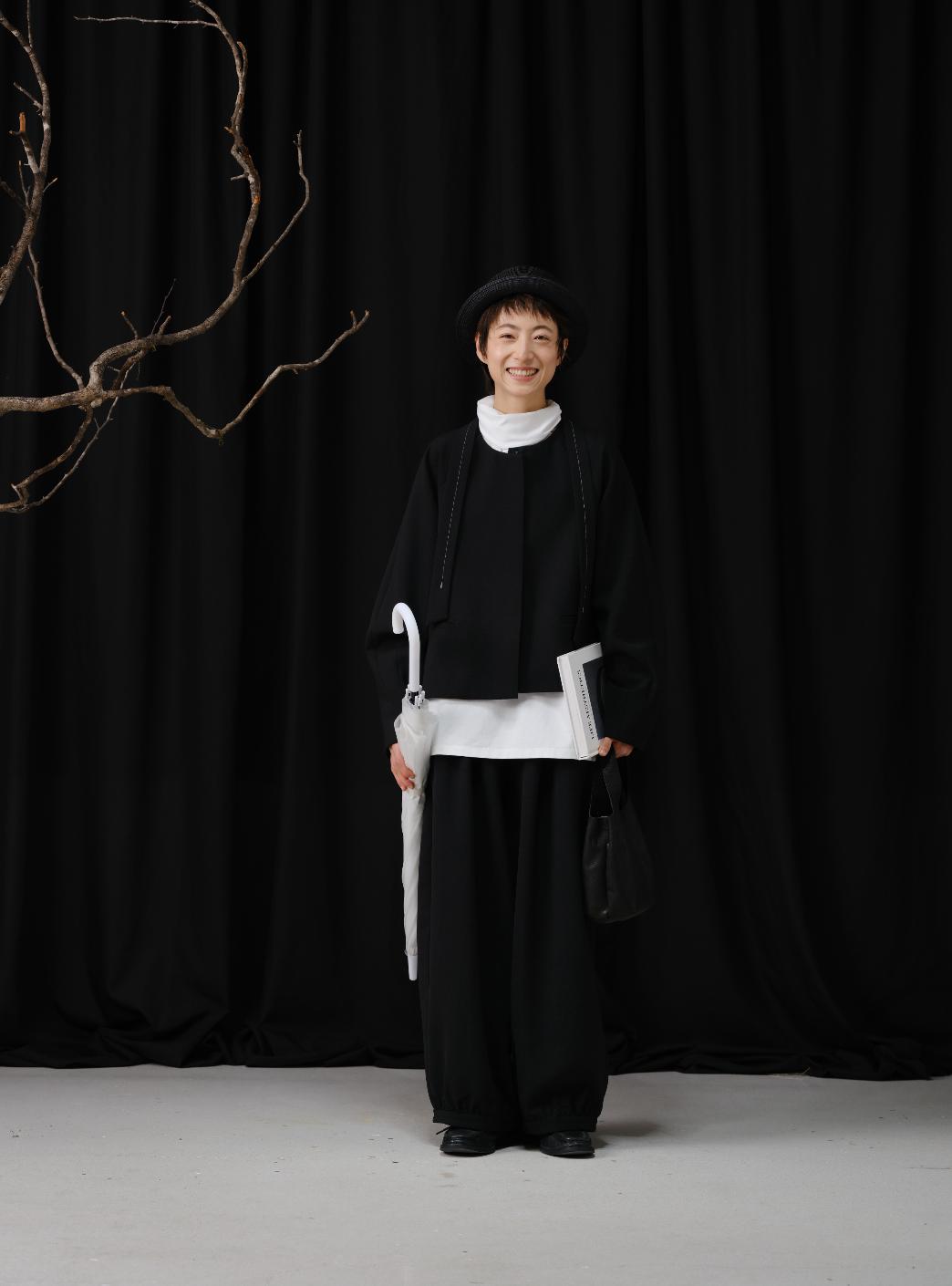 ランダムスラブワイドパンツ