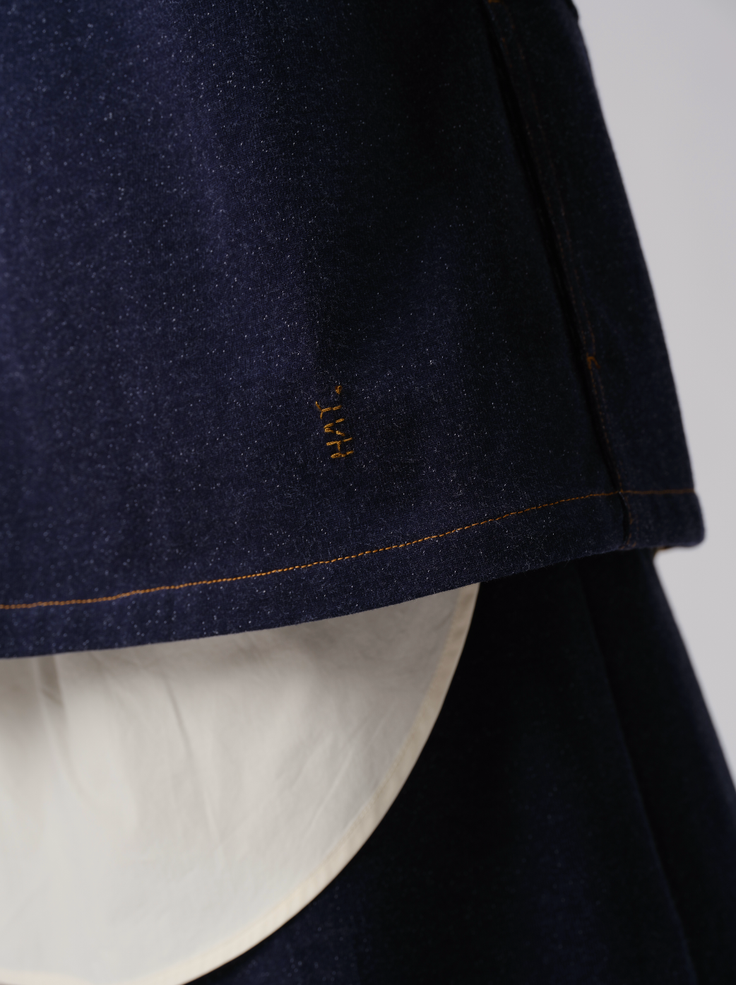 日系ニットデニムジャケット