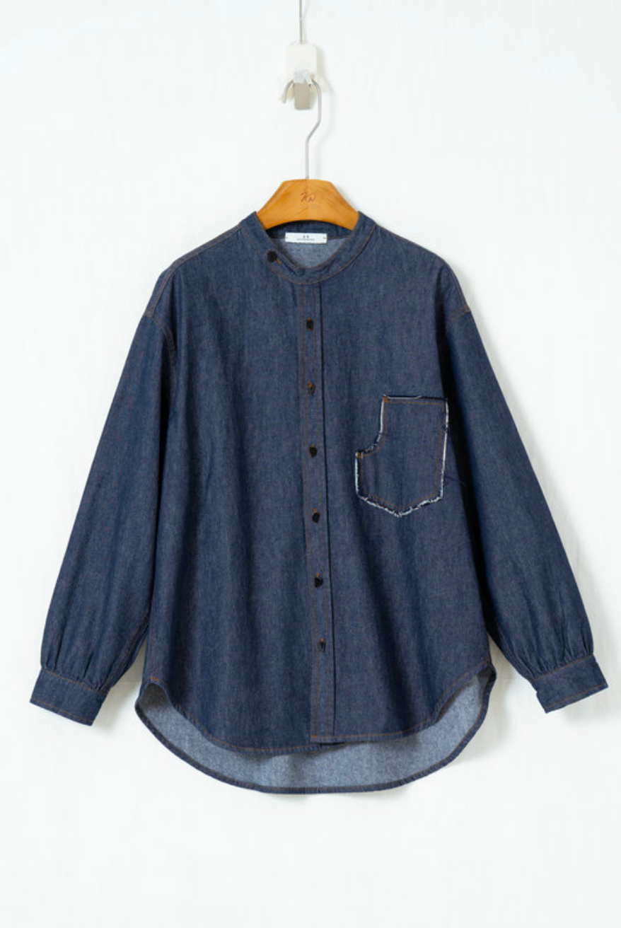 ヴィンテージウォッシュデニムシャツ