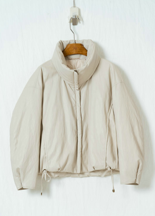 フェイクレザーショートダウン