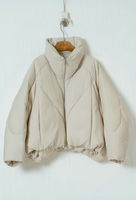 スタンドカラーショートダウン