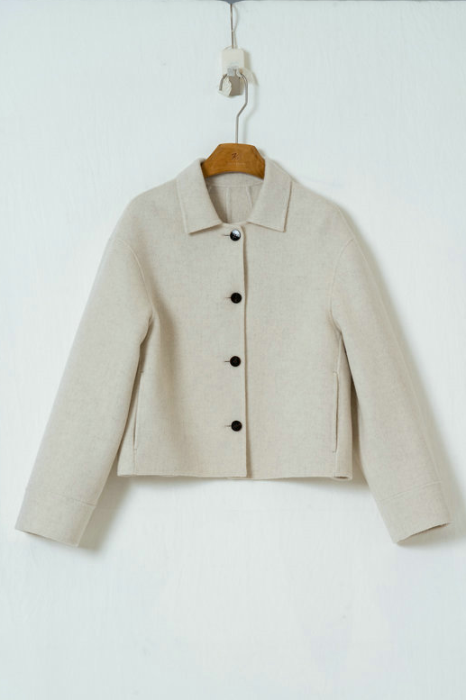 ショートウールジャケット(襟付)