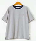 ドロップショルダー ボーダーTシャツ
