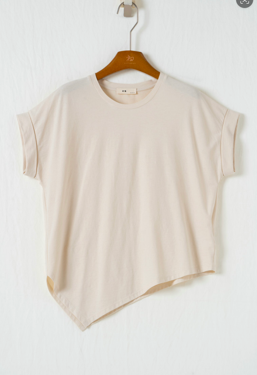 強撚コットン フレンチスリーブTシャツ