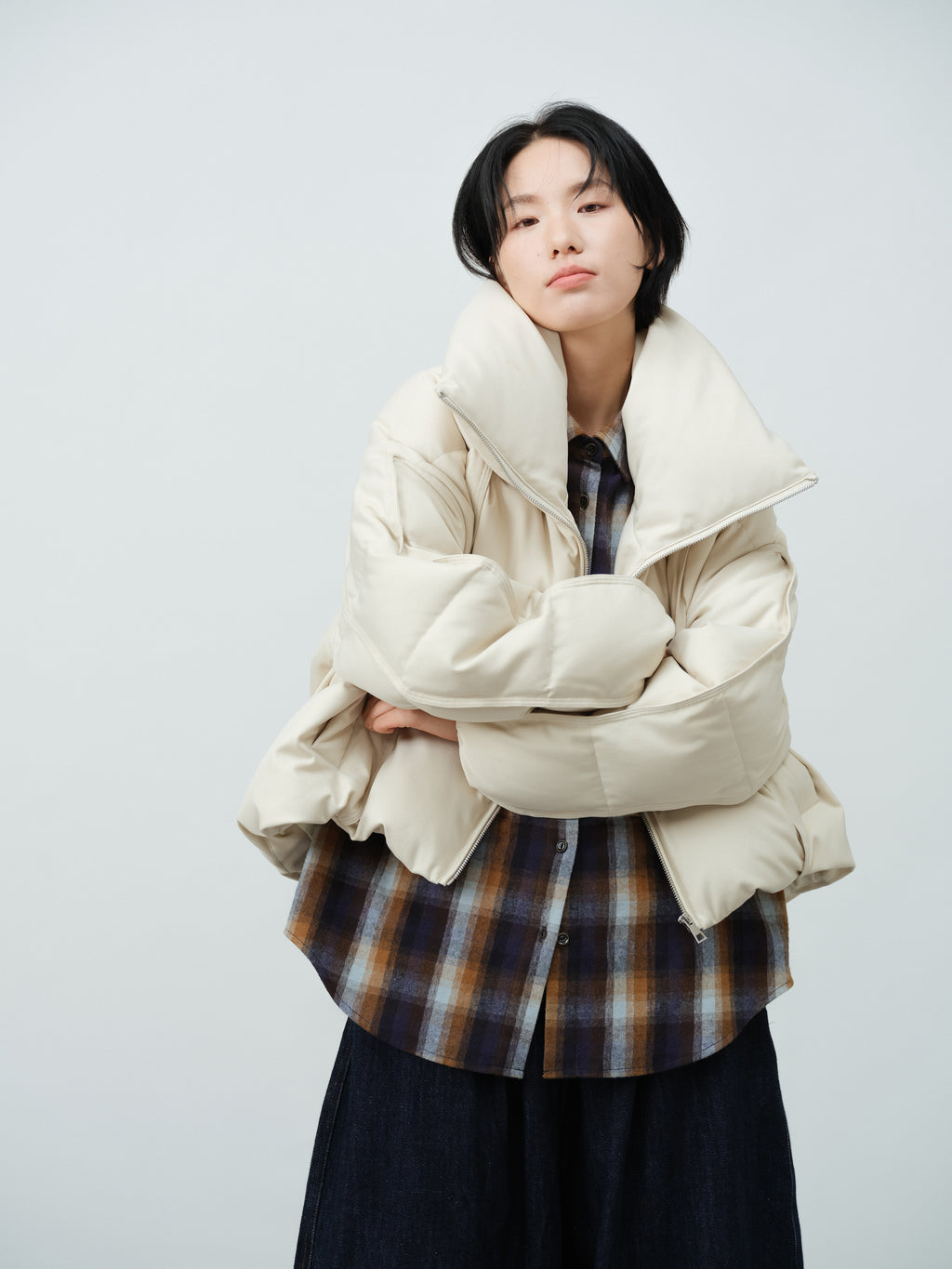 チェックカジュアルシャツ