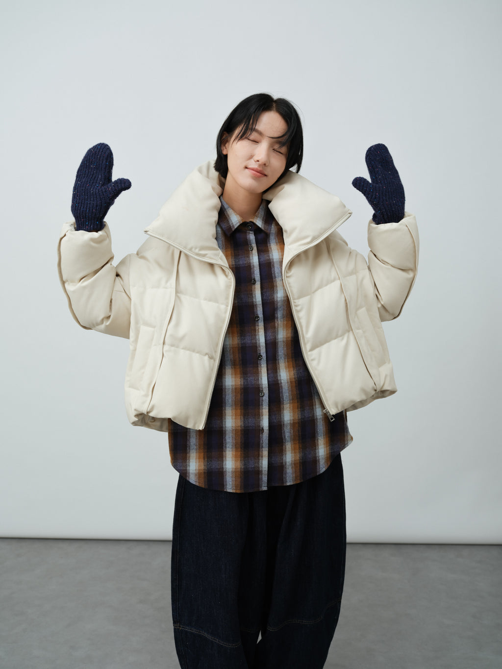 チェックカジュアルシャツ