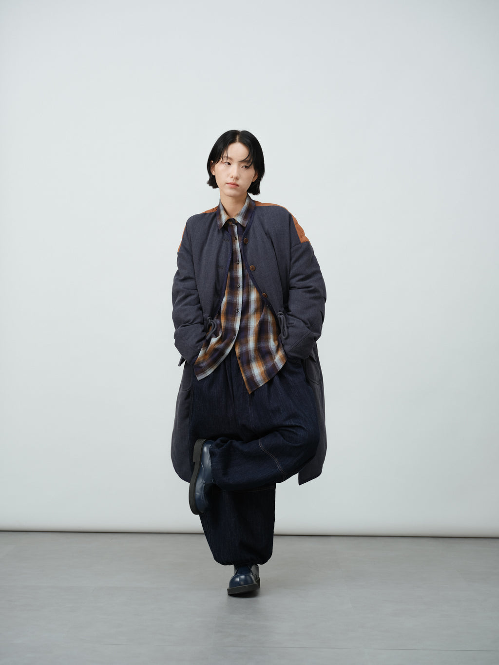 チェックカジュアルシャツ