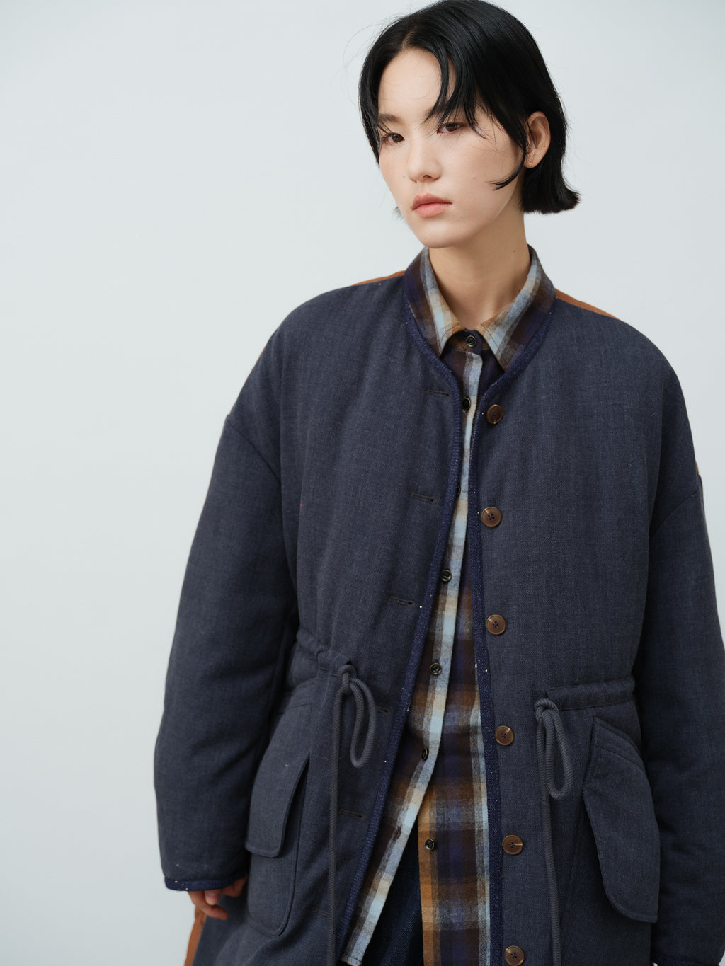 チェックカジュアルシャツ