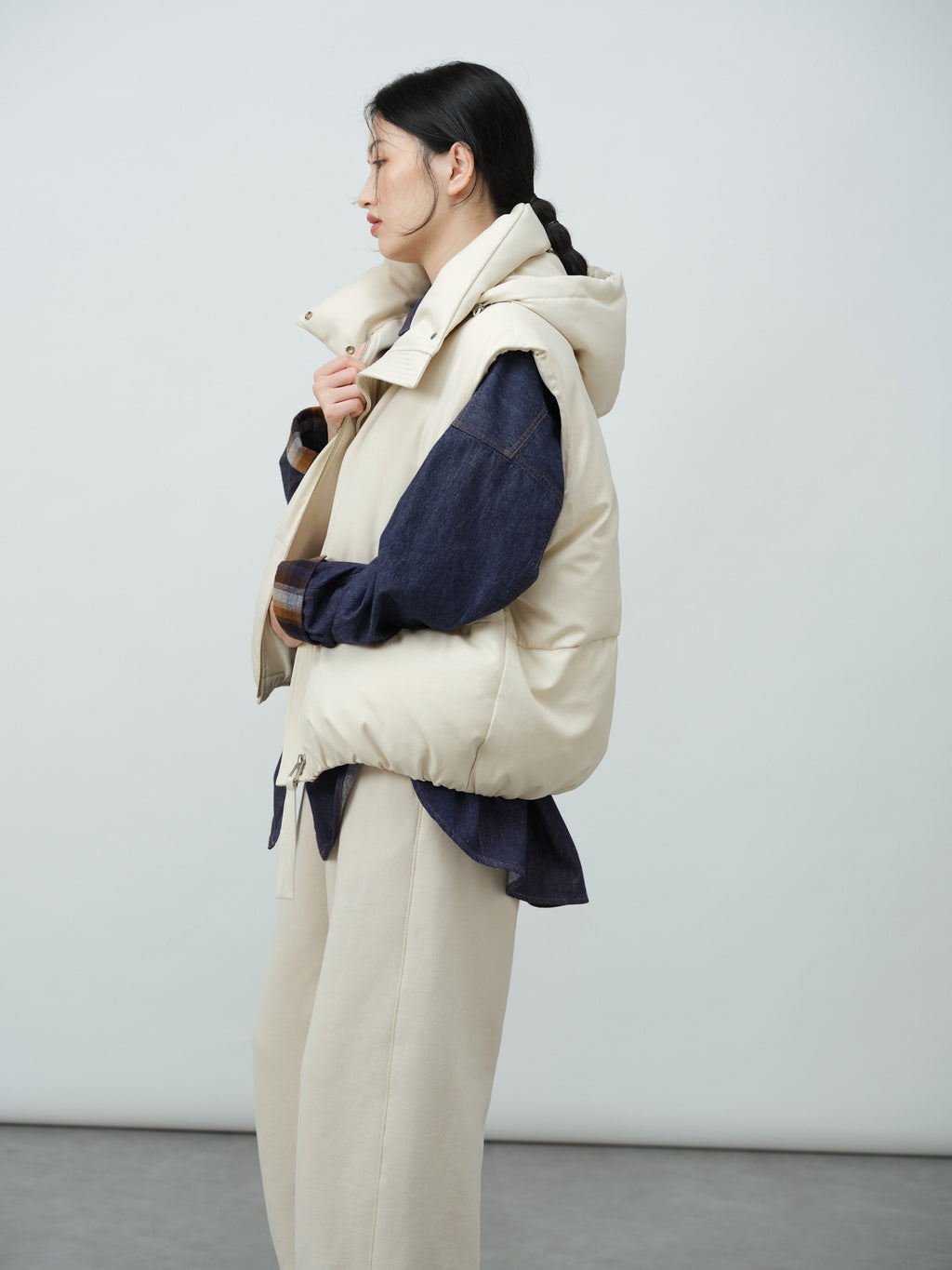 カジュアルデニムシャツ