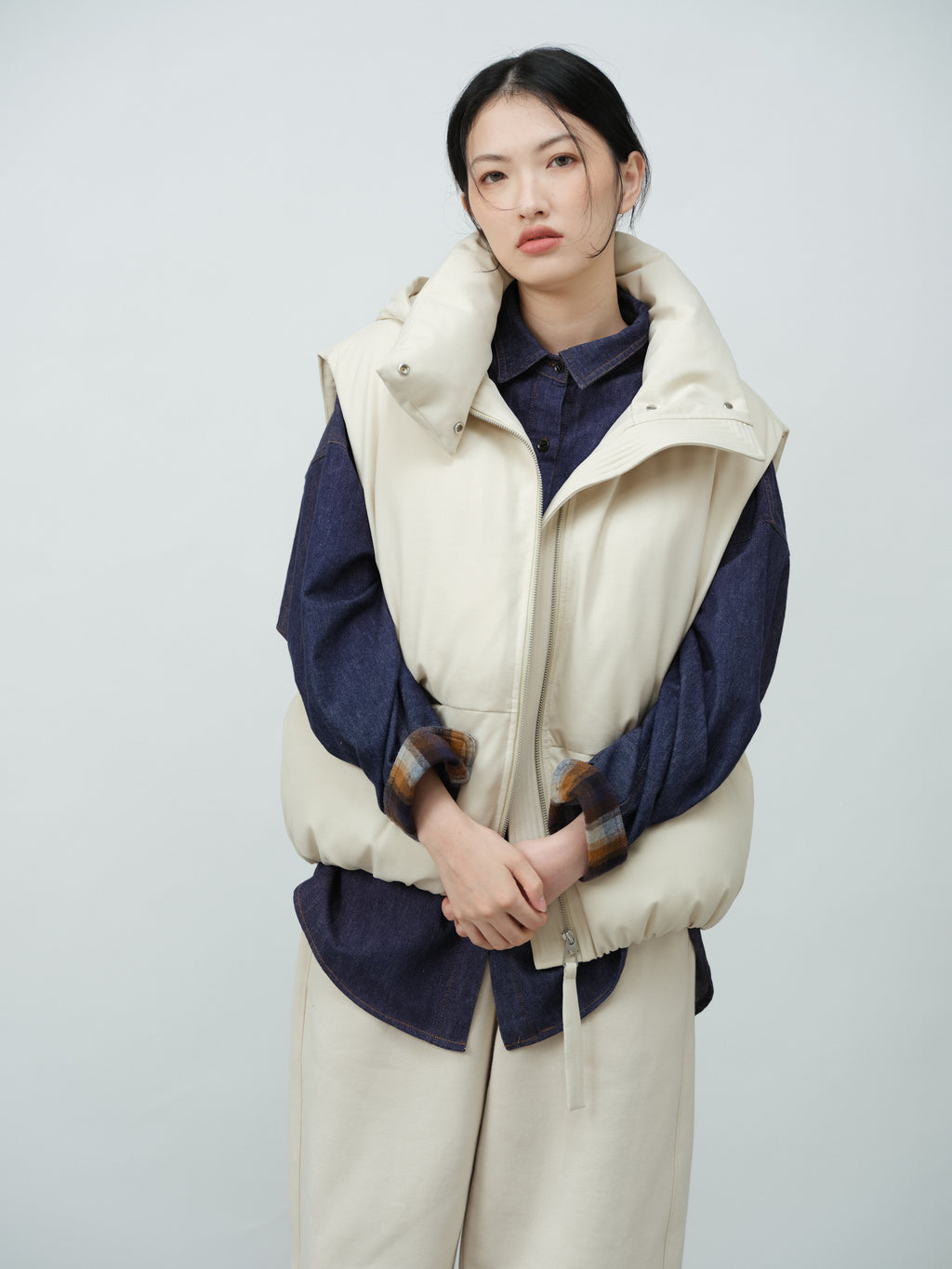 カジュアルデニムシャツ