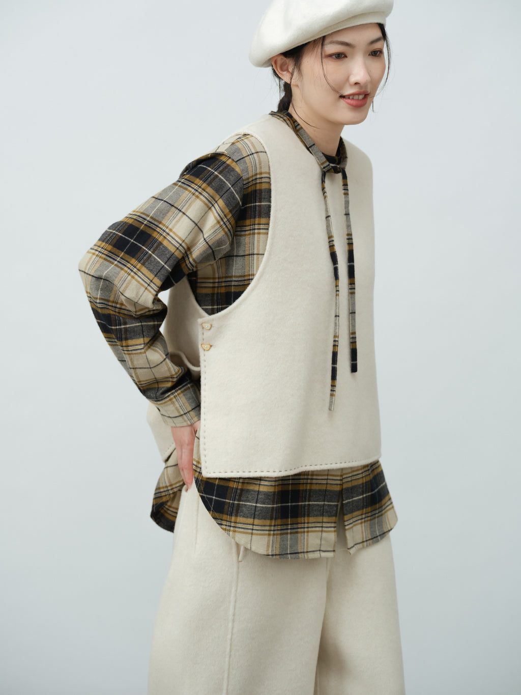 リボンデザインシャツ