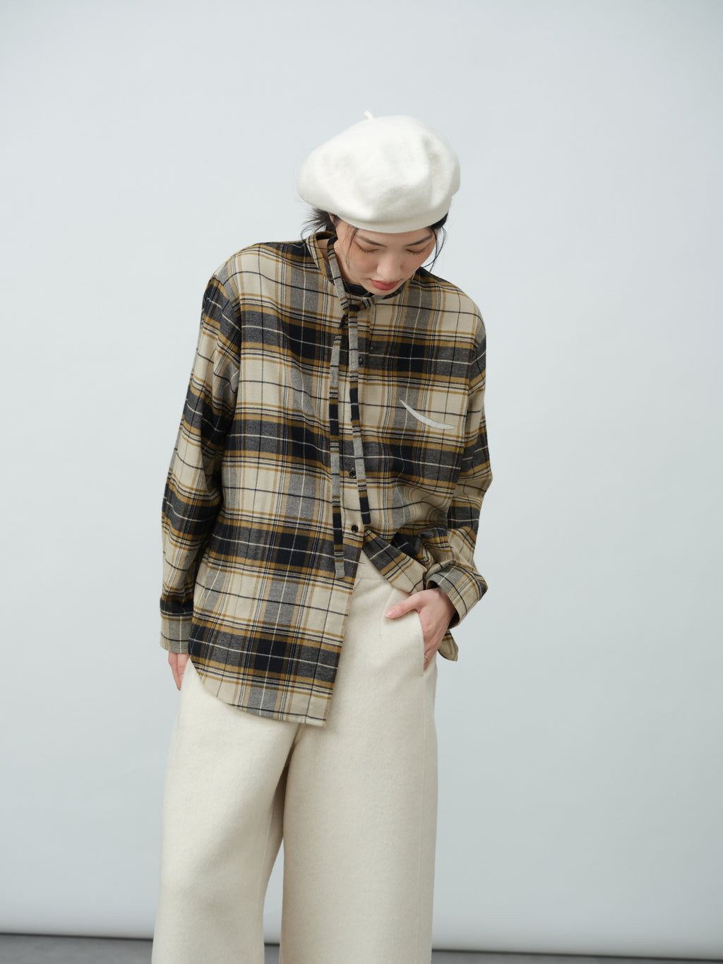 リボンデザインシャツ