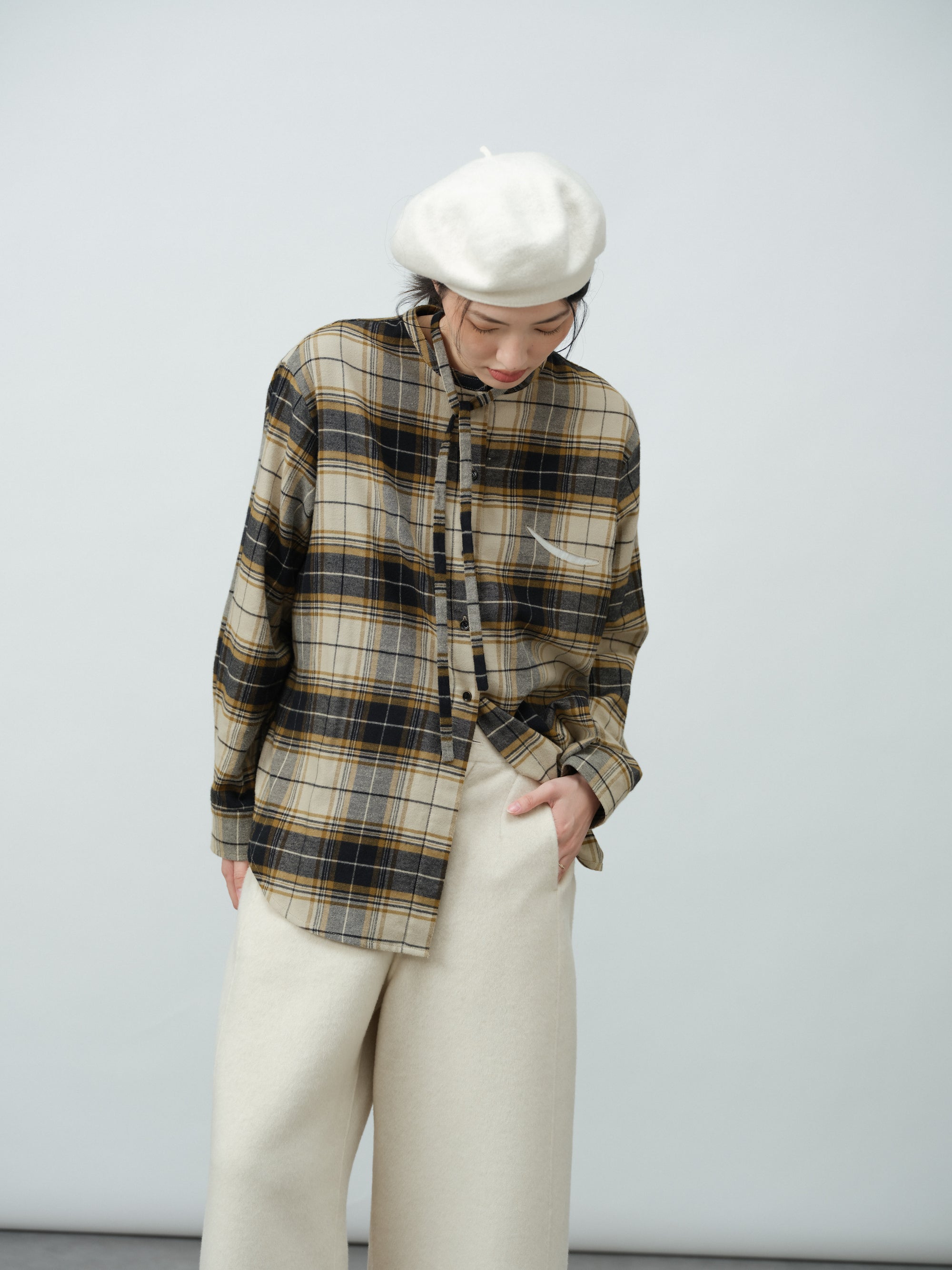 リボンデザインシャツ