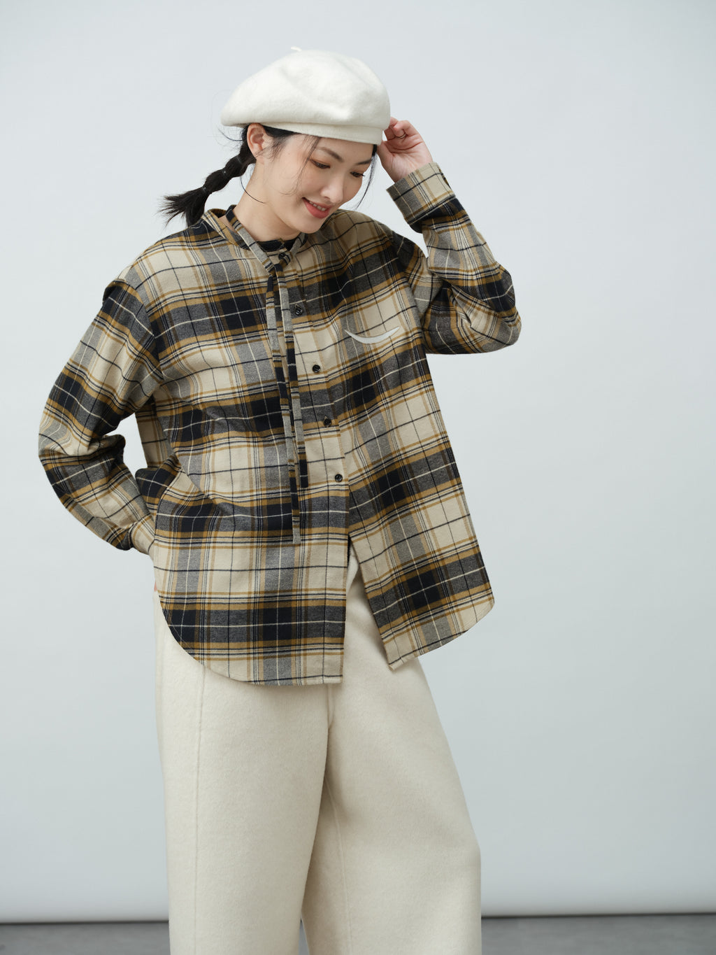 リボンデザインシャツ