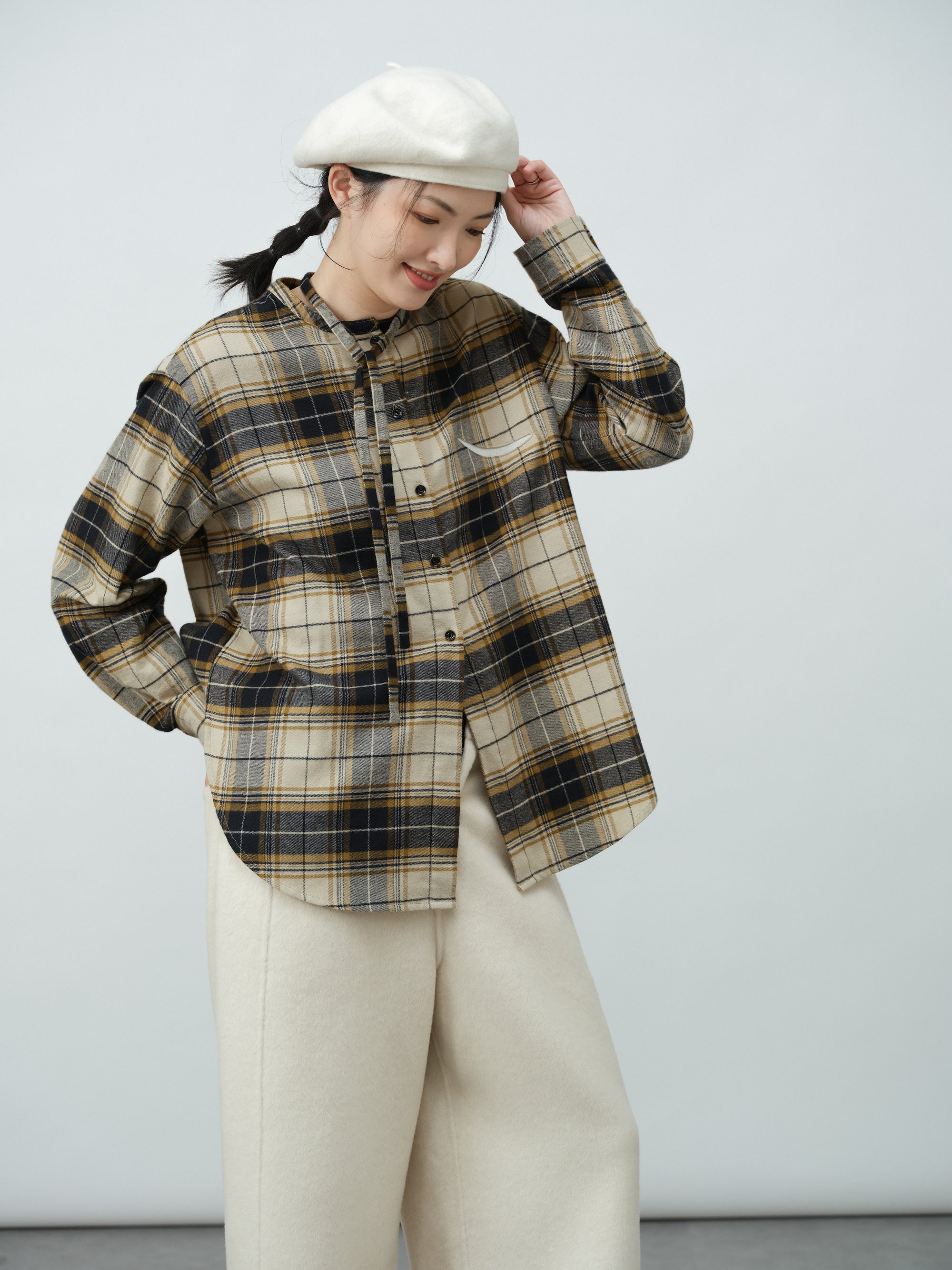 リボンデザインシャツ