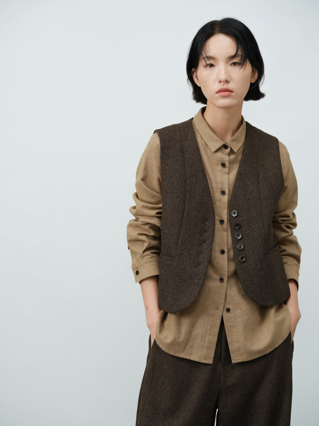 スタンダード起毛シャツ