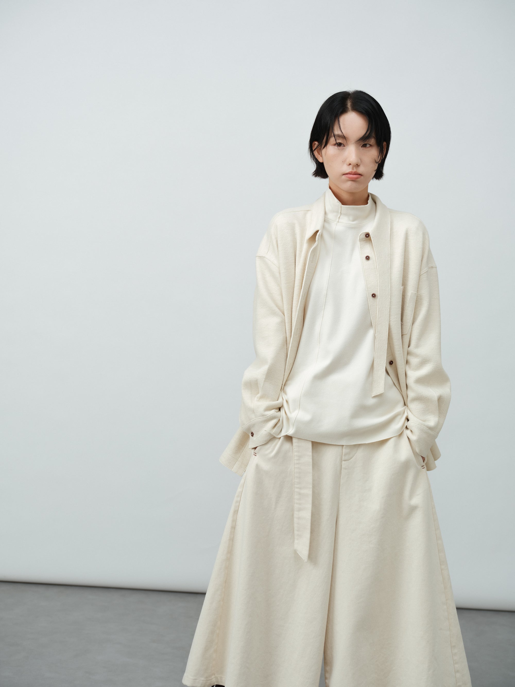 リボンワイドスカンツ