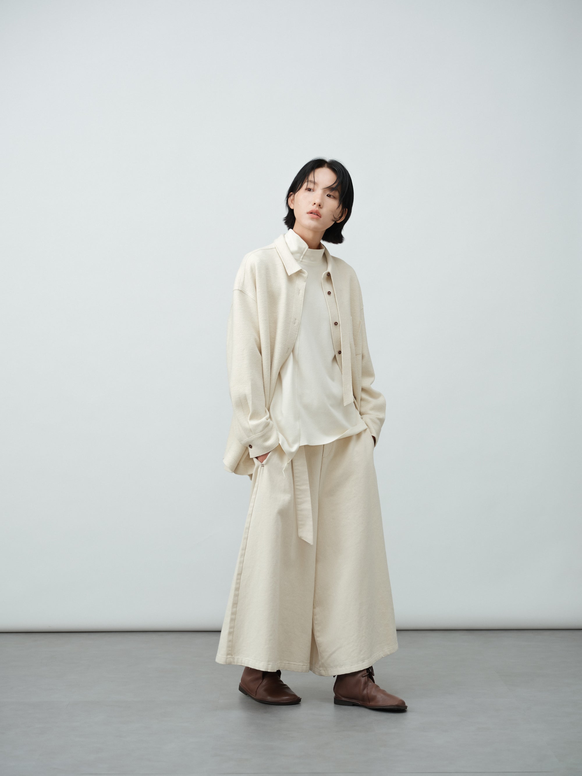 リボンワイドスカンツ