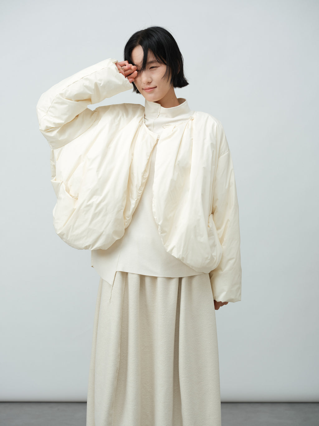 アセテートウールスカート