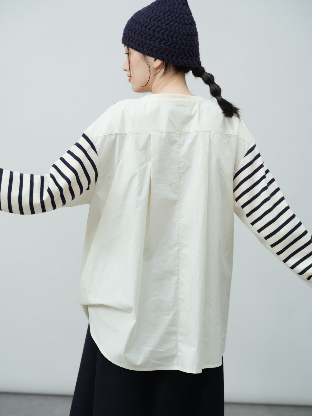 切替ボーダートップス