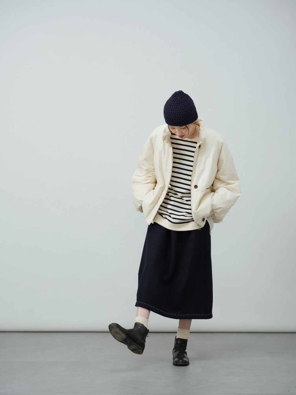 切替ボーダートップス