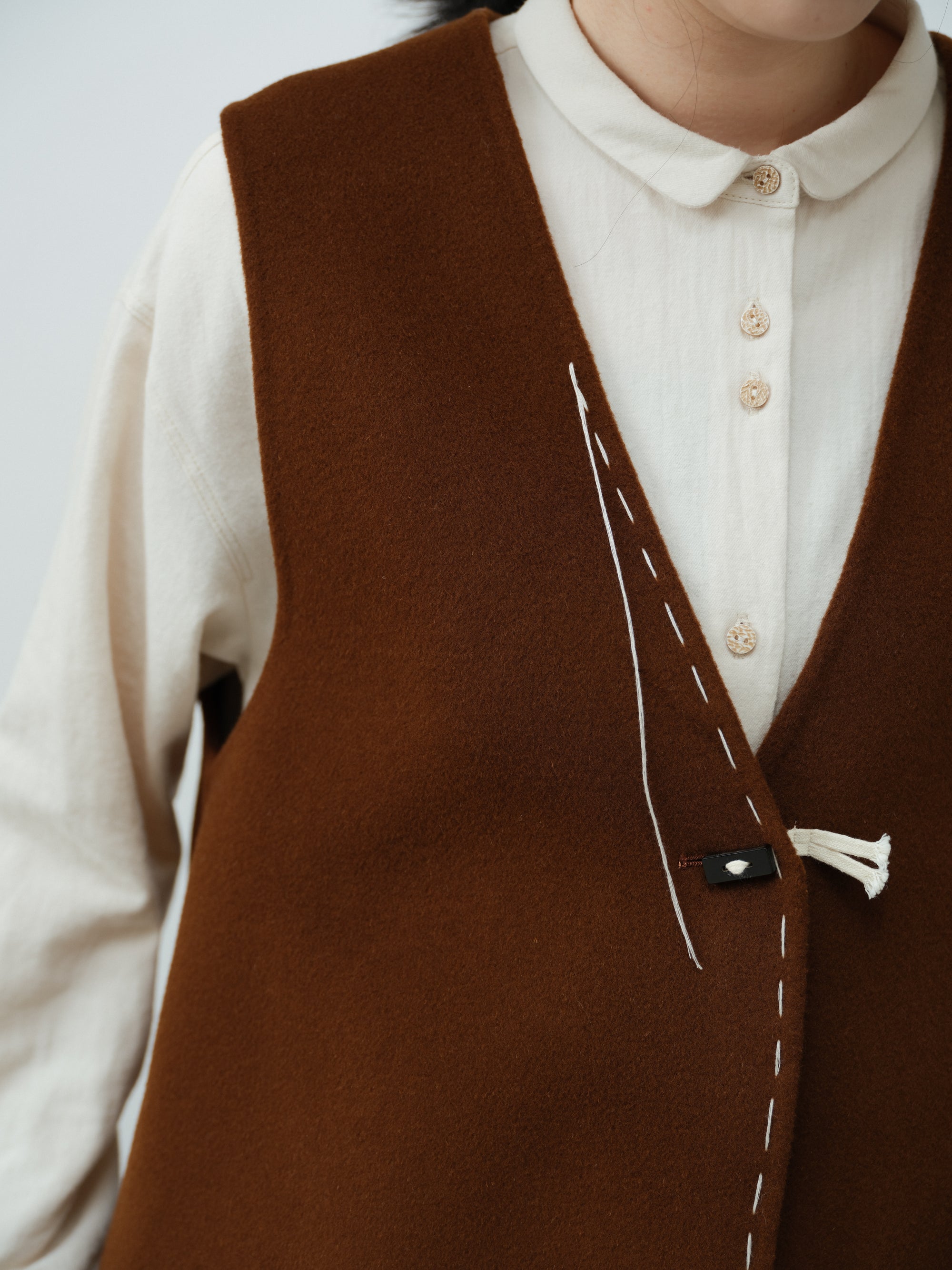 刺繍起毛シャツ