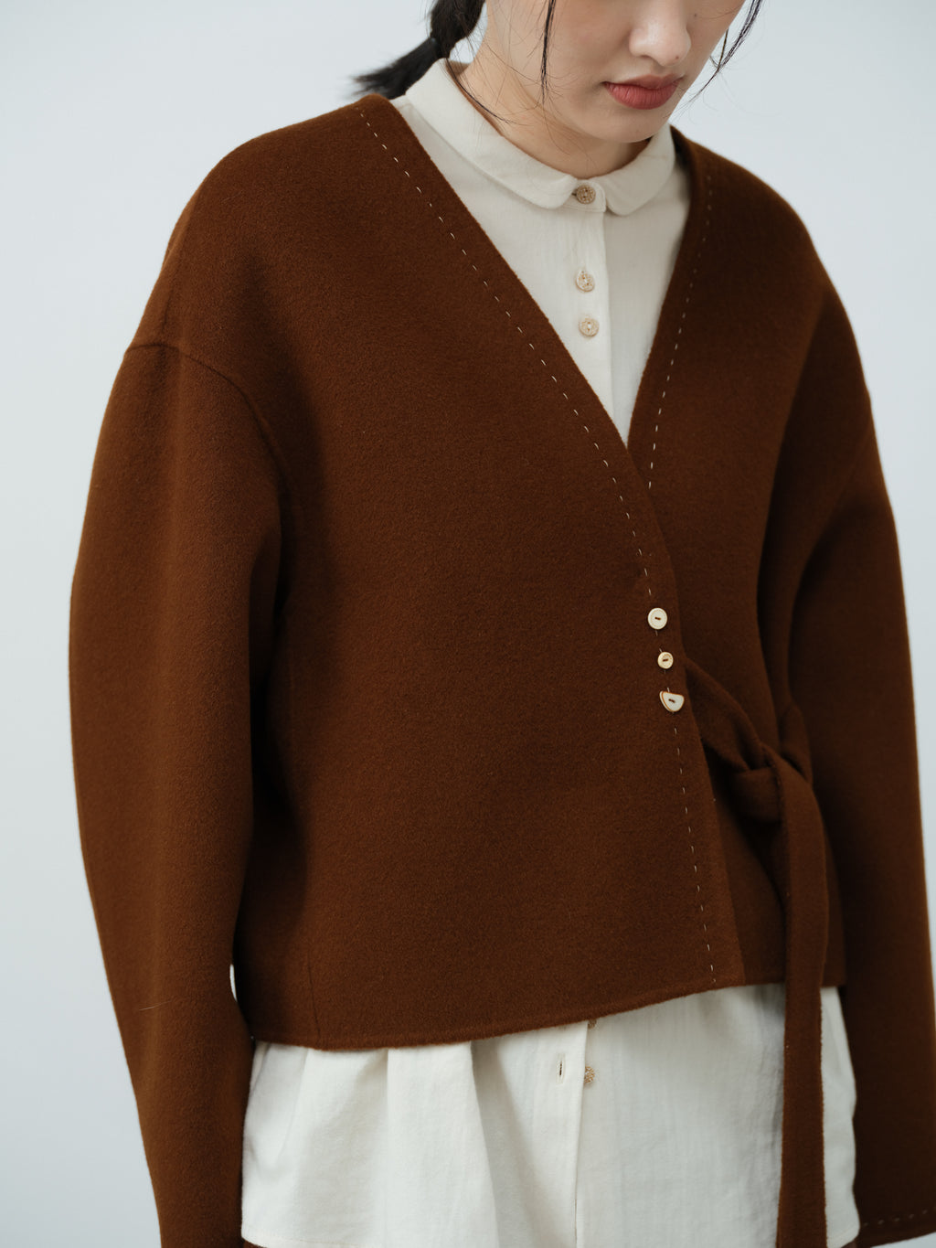 刺繍起毛シャツ