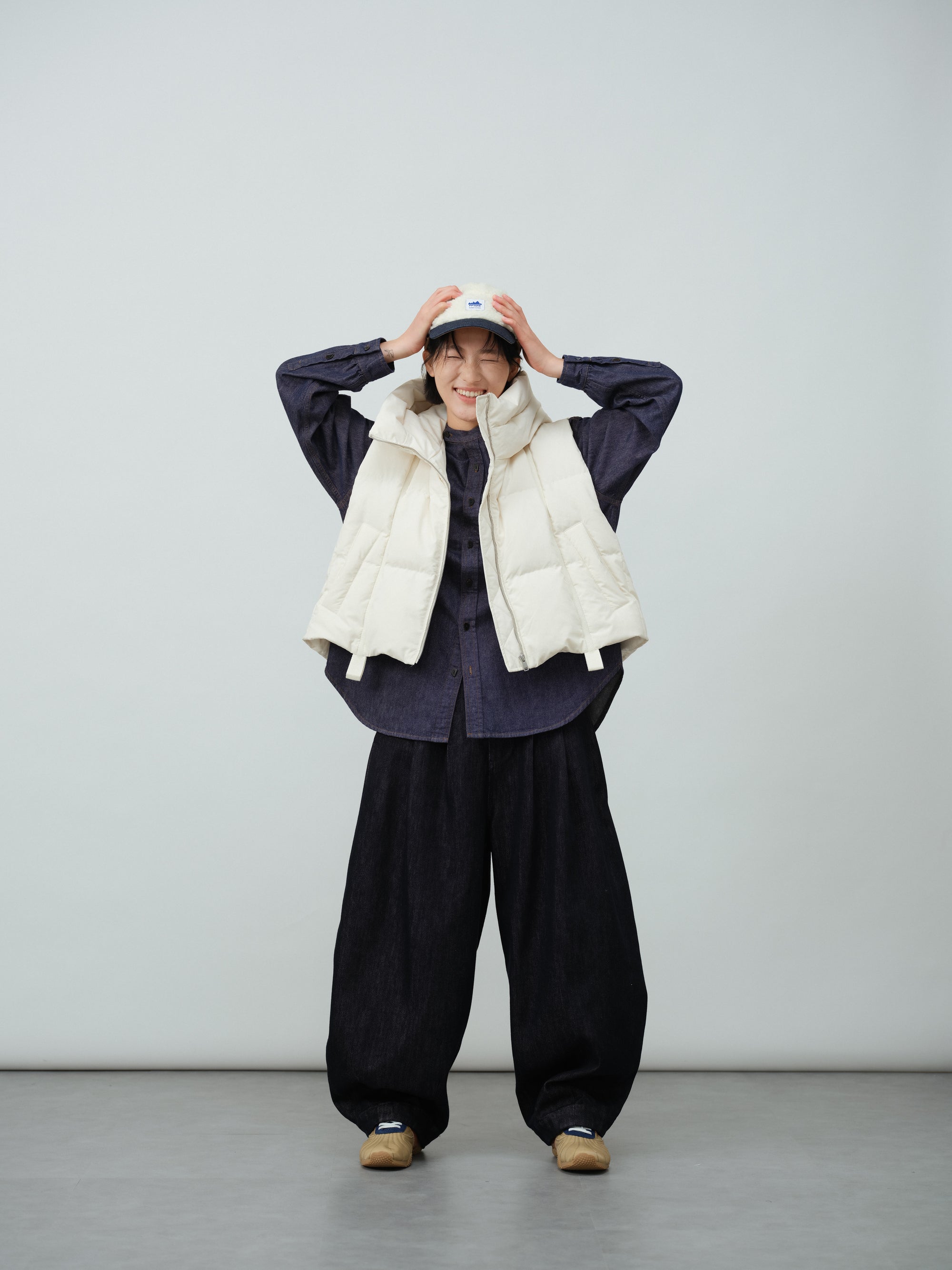 ヴィンテージウォッシュデニムシャツ