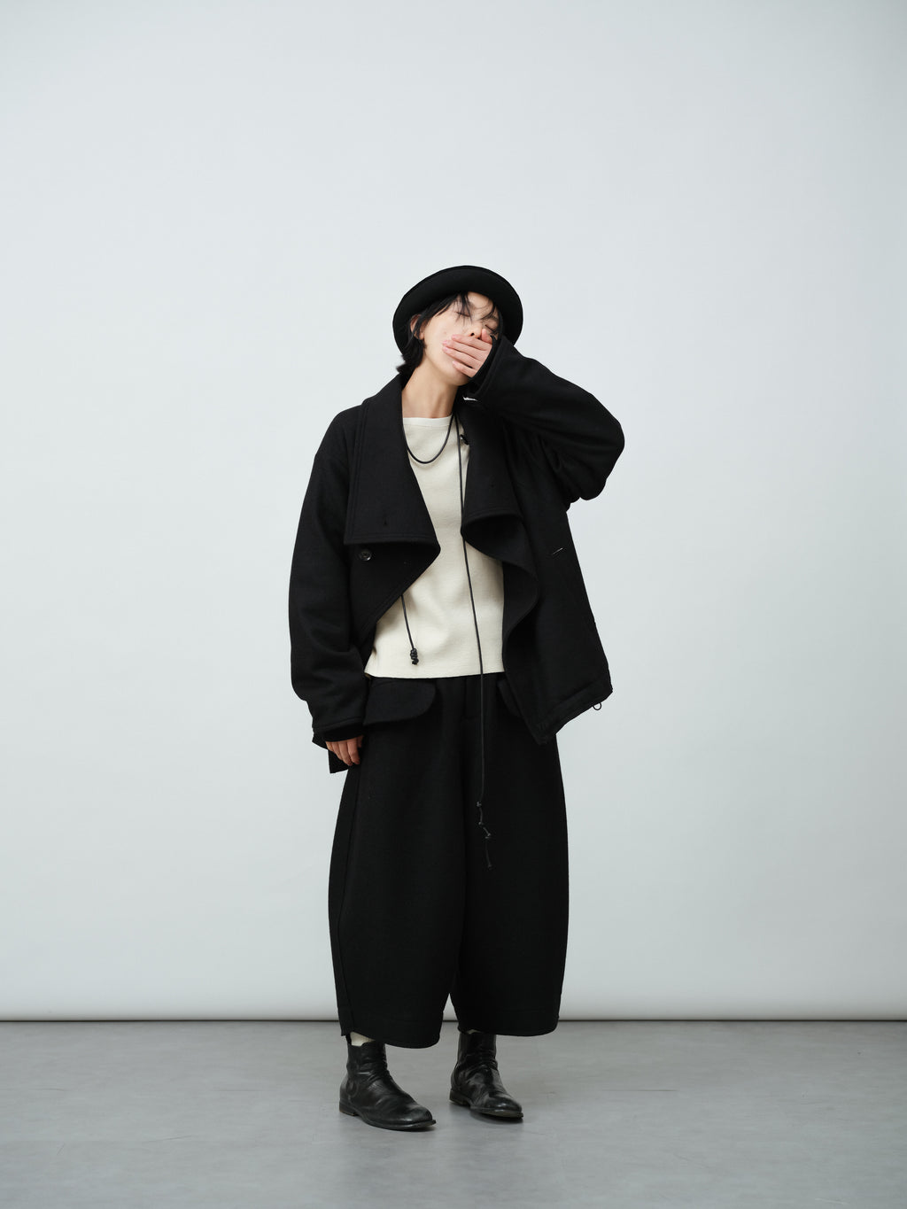 モード中綿ジャケット