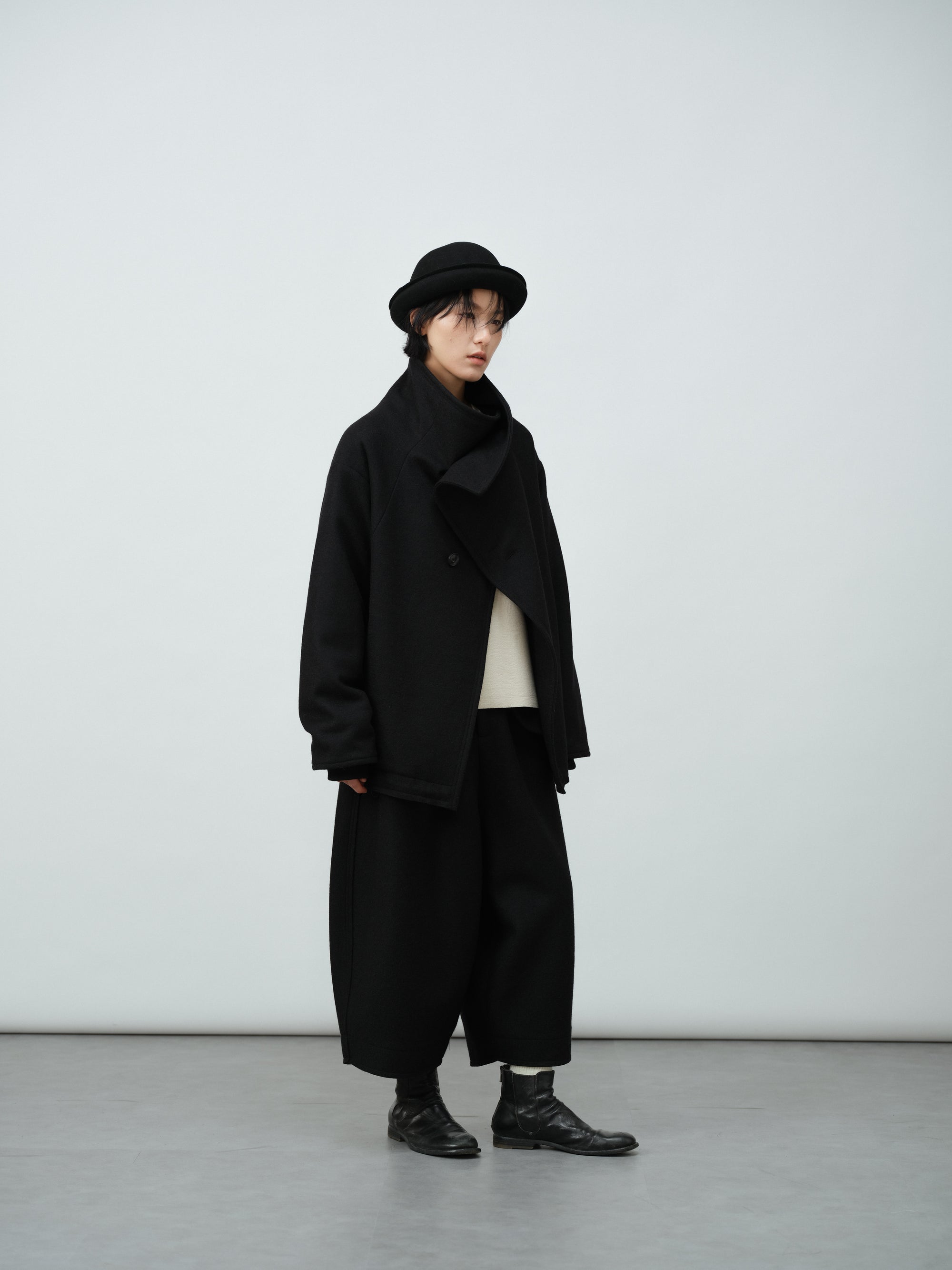 モード中綿ジャケット