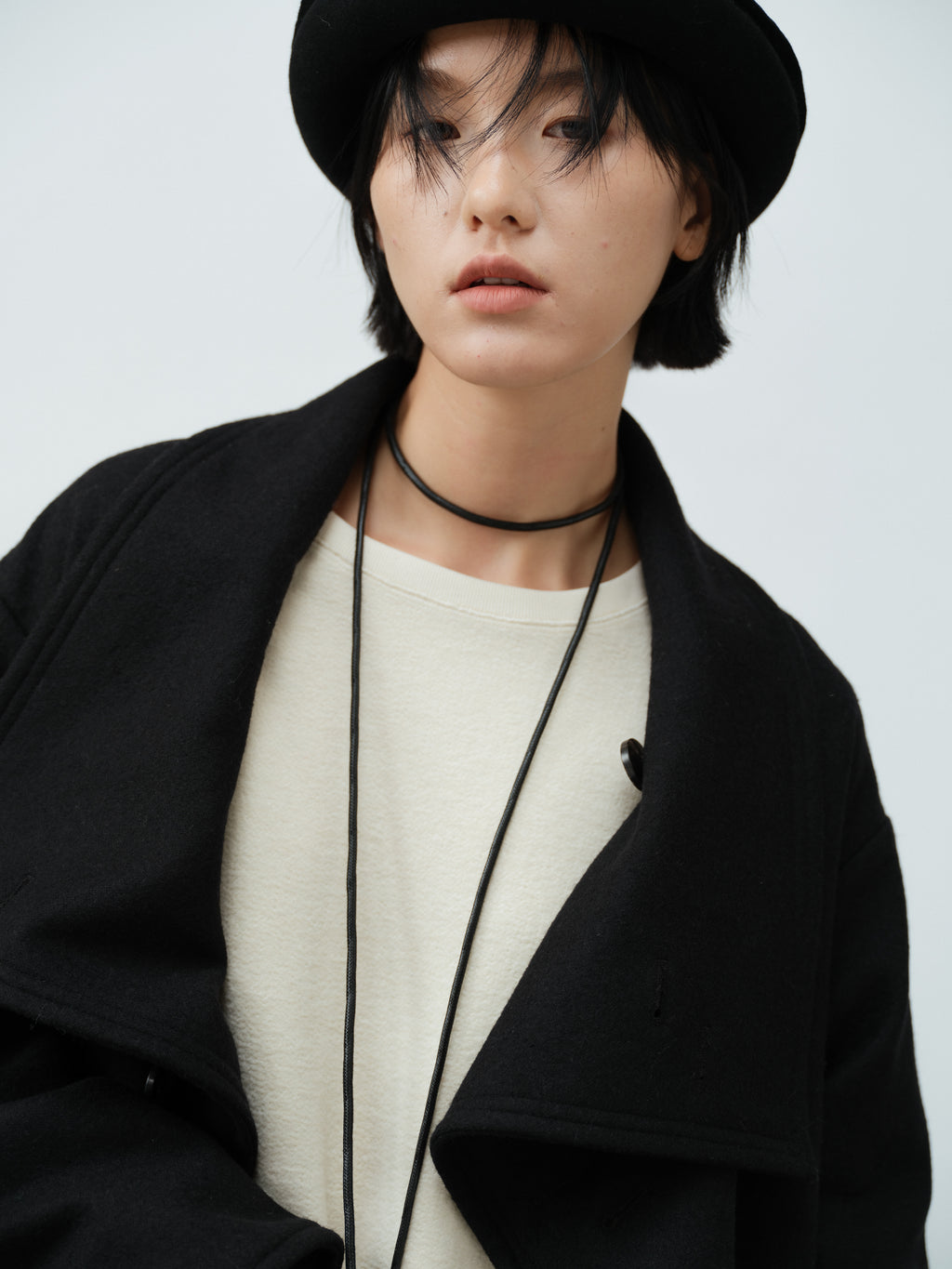 モード中綿ジャケット