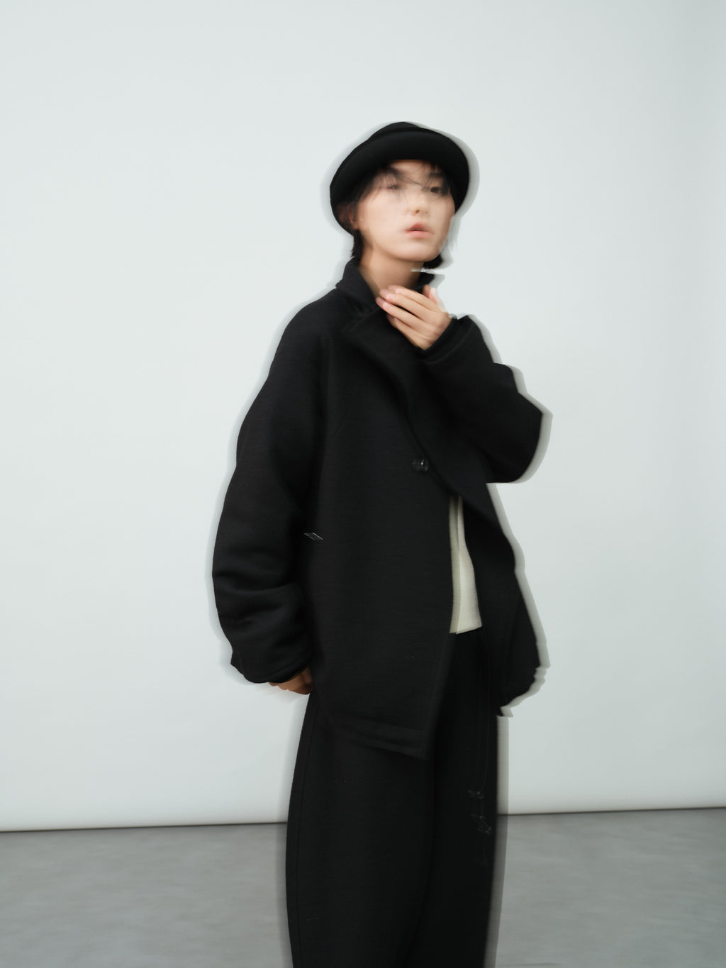 モード中綿ジャケット